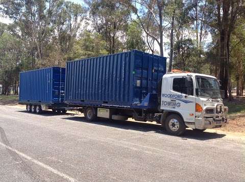 Photo: Woodford Towing & Transport / OZ Containers Solutions Shipping Containers